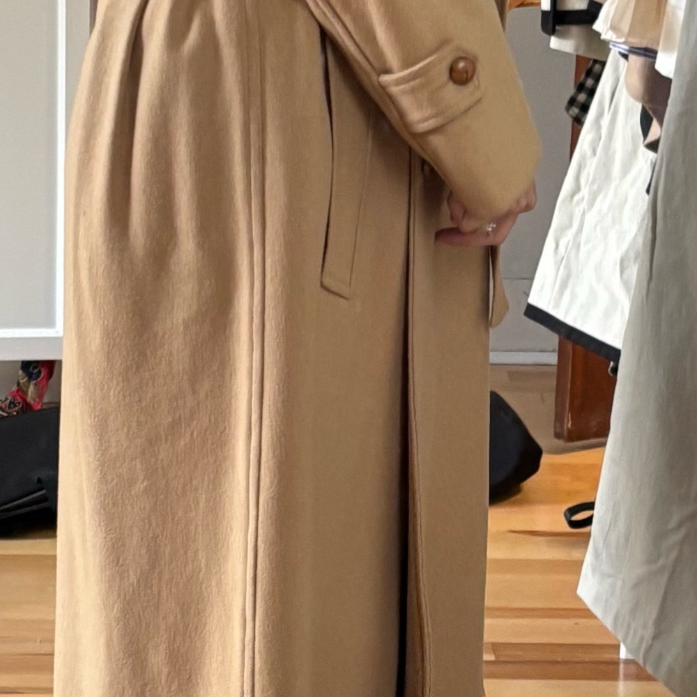 Vintage Luxury! Anne Marie Beretta for Romosport Tan belted Double-Breasted Coat - Picture 11 of 16
